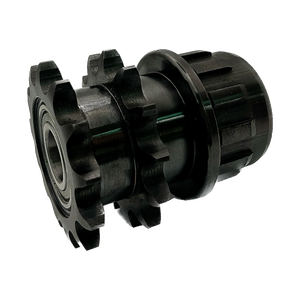 Pignon de chaîne à rouleaux en acier industriel OEM personnalisé, double pignon, pour usage agricole, diamètre de perçage 5-100 mm, 10 dents, 19,05 mm, Prim - Product Image 2
