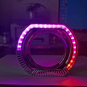 2.5 inch <span class=keywords><strong>Led</strong></span> Xe ánh sáng máy chiếu ống kính Bìa 3.0 inch pha lê <span class=keywords><strong>LED</strong></span> mắt thiên thần 5D shrouds bìa cho B-MW - Product Image 2