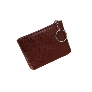Mini <span class=keywords><strong>porte</strong></span>-monnaie léger et écologique <span class=keywords><strong>en</strong></span> <span class=keywords><strong>cuir</strong></span> PU imprimé UV motif litchi, <span class=keywords><strong>porte</strong></span>-clés, portefeuille et sac de rangement pour <span class=keywords><strong>femme</strong></span> - Product Image 1