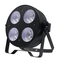 C0B0450-C 4*50W LED plat COB PAR lumières mobiles blanc froid + blanc chaud émettant couleur Chrome corps DMX512 contrôle IP20 DJ