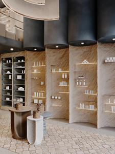 Vitrine de présentation de cosmétiques en acrylique haut de gamme avec éclairage LED, comptoir de maquillage sur mesure pour les boutiques de cosmétiques, parfums et soins de beauté - Product Image 5