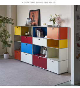 Hiện đại <span class=keywords><strong>Modular</strong></span> cổ điển Thép không gỉ sideboard sang trọng Ins kệ sách cho phòng ăn phòng khách hợp thời trang <span class=keywords><strong>Modular</strong></span> lưu trữ tủ - Product Image 2