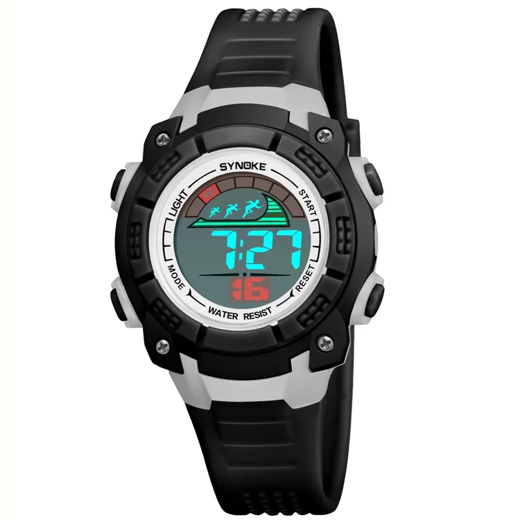 SYNOKE Kids Digital Watches Sports colorful Waterproof LED Display Alarm Clock Children Electronic Wristwatch Boys Girls Gifts