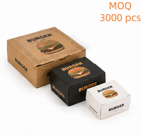 Boîte d'emballage pour pâtisserie, boîte d'emballage pour dessert, boîtes alimentaires en kraft, boîtes en papier de qualité alimentaire avec logo