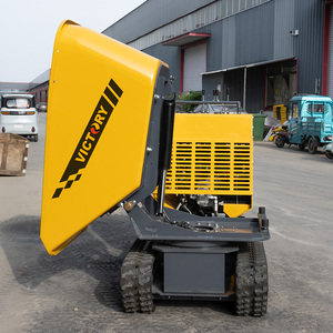 Buatan Cina VICTORY konstruksi pertanian rotasi kecil Mini Dumper Crawler Dumper lumpur kereta beton Dump Track - Product Image 3