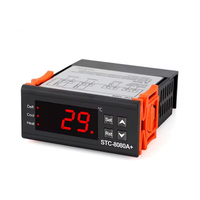 Contrôleur de température numérique STC-8080A+ avec écran LED, thermostat intelligent
