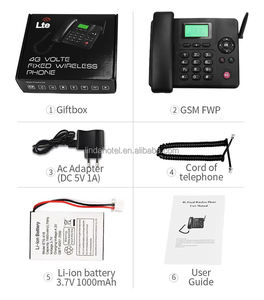 Nueva tendencia 2 Tarjeta SIM teléfono inalámbrico fijo 4G/GSM juegos de teléfonos de escritorio analógicos para uso doméstico o de oficina - Product Image 5