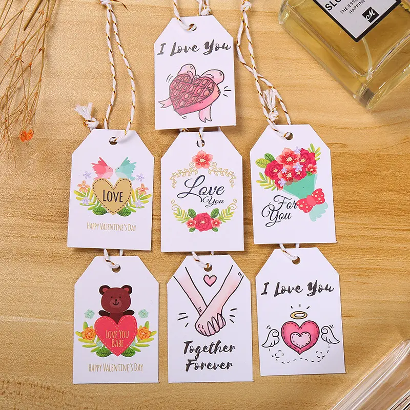 Manufacturer price High-end Factory Clothing Recycled cake gift store Custom Brand Name Logo Garment Cardboard Paper Hang Tags