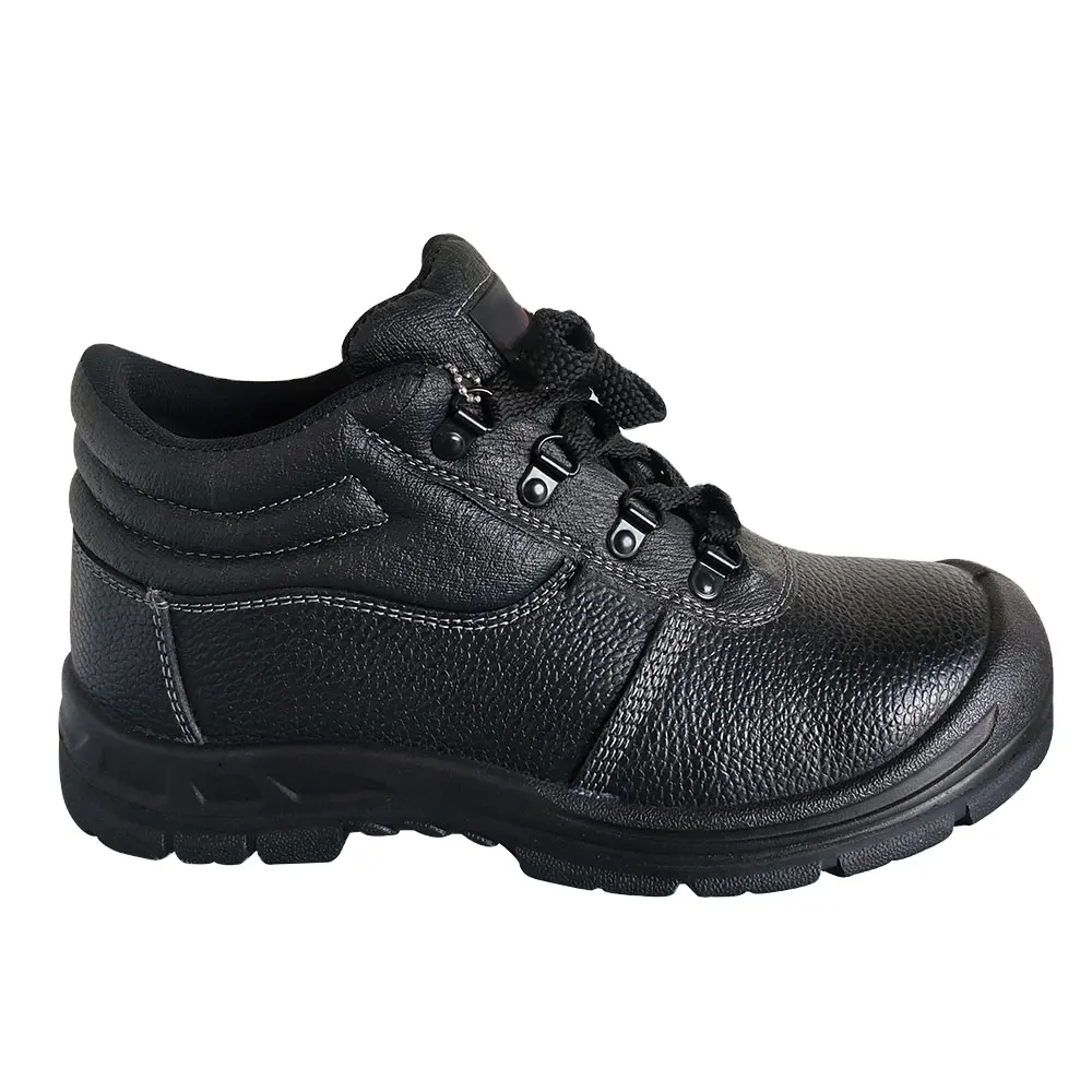 PU Sole Middle Cut Safety Footwear CE S1 S3 Cow Leather High Heel Steel Toe Sturdy Black Inserts With Competitive Price