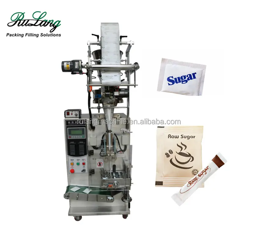 ماكينة تعبئة وتغليف السكر البلاستيكي الأوتوماتيكية، ماكينة تعبئة السكر والقهوة الأوتوماتيكية السهلة التجهيز للسكر 5 جم