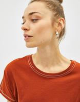 Camiseta Transpirable Personalizada para Mujer con Bordado y Botones, Manga Corta, Ropa de Verano al por Mayor