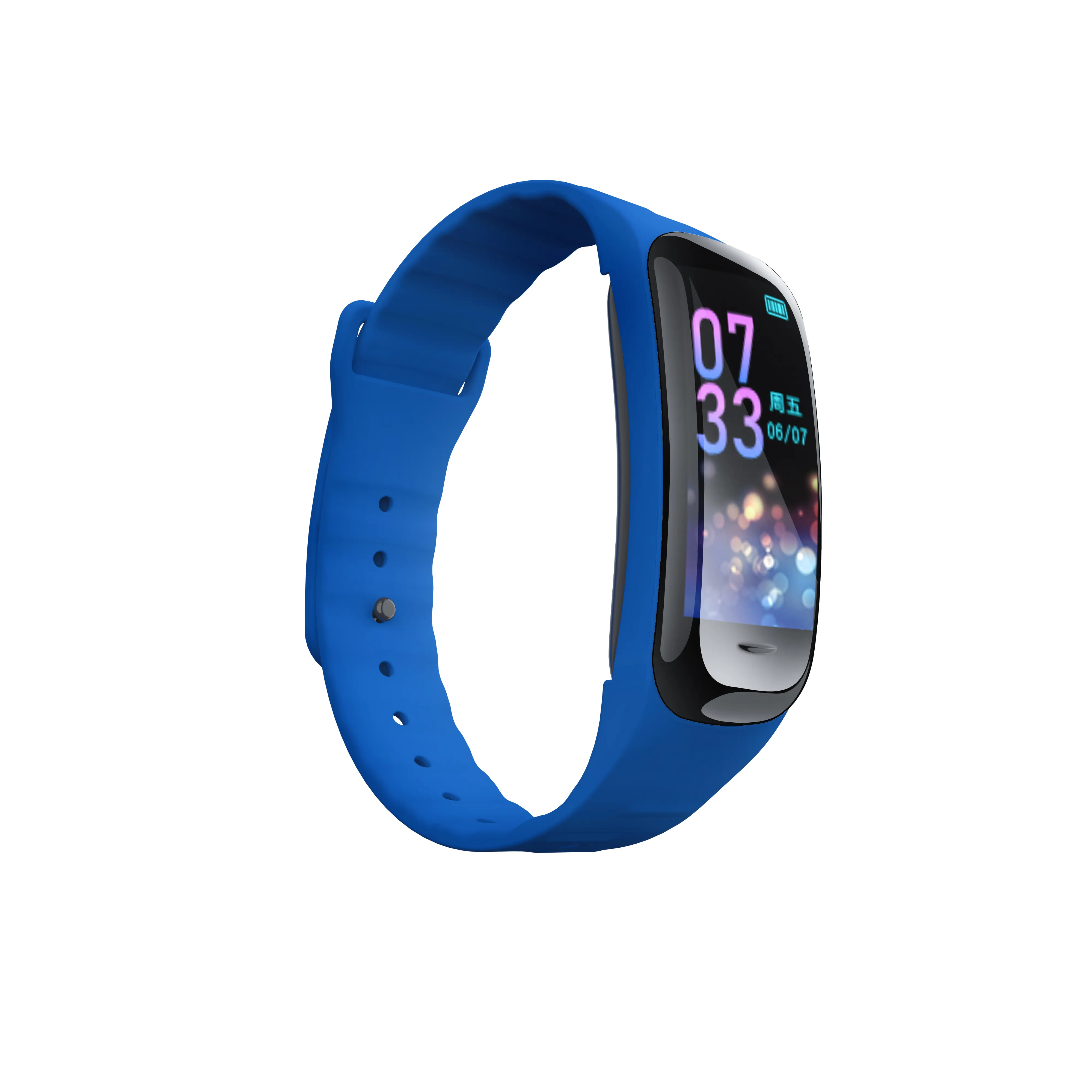 Kingstar นาฬิกาอัจฉริยะสายรัดข้อมือเพื่อสุขภาพวัดความดันโลหิตอัตราการเต้นของหัวใจเครื่องนับก้าว Android สายรัดข้อมืออัจฉริยะสำหรับเล่นกีฬากันน้ำ