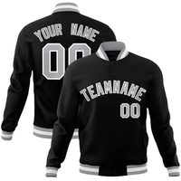 Jaket Baseball Logo Nomor Nama Tim yang Dapat Disesuaikan, Jaket Varsity Unisex Dewasa dengan Nama Pribadi untuk Tim