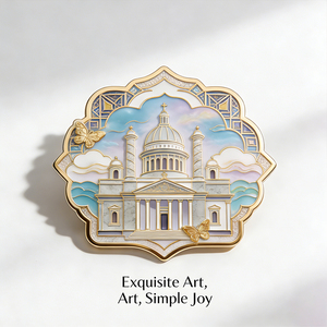 Aimant de réfrigérateur en métal 3D personnalisé en gros, aimant promotionnel avec des points de repère de la ville, du pays, du royaume - Product Image 1