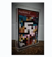 Boîte de présentation en acrylique transparente personnalisée résistante aux UV pour boîte de jeu vidéo Playstation 2