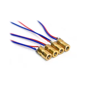 10PCS 5V 650nm 5mW có thể điều chỉnh <span class=keywords><strong>Laser</strong></span> Dot Diode mô-đun Red Sight đồng đầu Mini Con trỏ <span class=keywords><strong>laser</strong></span> - Product Image 4
