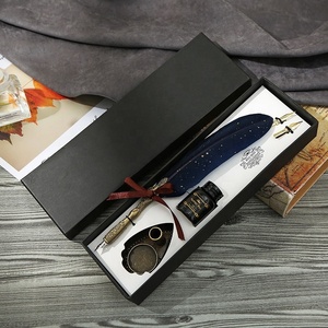 Ensemble de stylos <span class=keywords><strong>plume</strong></span> en métal style gothique pour <span class=keywords><strong>calligraphie</strong></span> <span class=keywords><strong>anglaise</strong></span> et écriture de bandes dessinées, pointe en acier inoxydable 1,0 mm, pour étudiants - Product Image 4