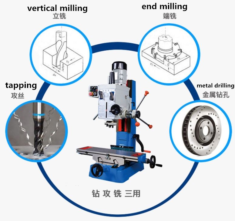 Gear Head ZX7045 Milling Machine and Drilling - Durable & Versatile