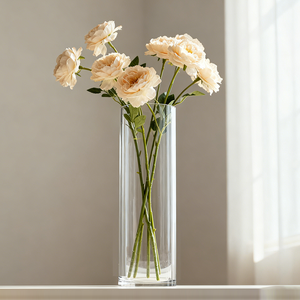 आधुनिक उच्च बोरोसिलिकेट ग्लास अधिक आकार के टेबलटॉप <span class=keywords><strong>vase</strong></span> टिकाऊ कलात्मक डिजाइन वर्षगांठ और घर सजावट के लिए टिकाऊ कलात्मक डिजाइन - Product Image 4