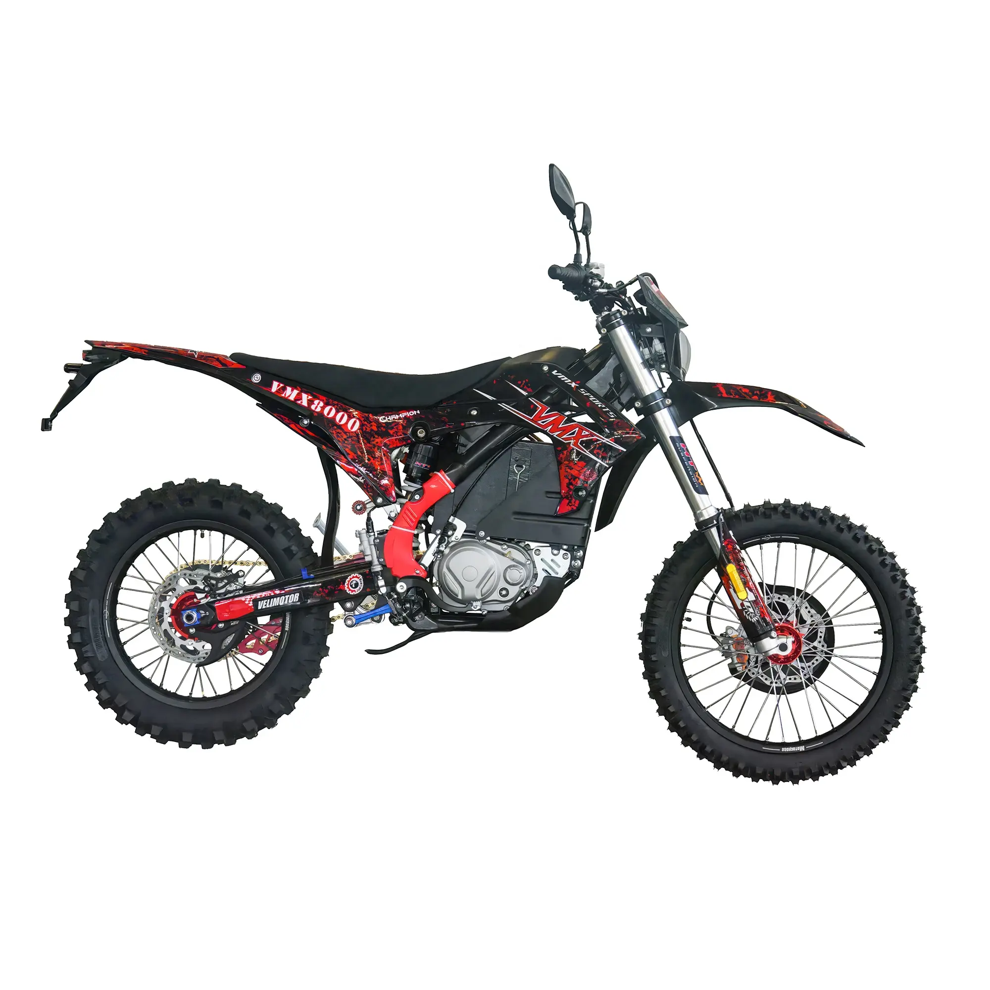 2023 velimotor exclusivo 25KW Motor elétrico dirtbike País Crossbike Adulto Offroad Motocicleta VMX8000 velocidade máxima 140 km/h