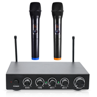 Profesyonel Metal kablosuz mikrofon mikser alıcı sistemi akıllı TV PC amplifikatör hoparlör el Karaoke mikser