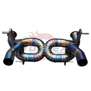 Vortex Car Performance Titanium Muffler for Lamborghini Aventador SVJ LP770 Blue Straight Full Exhaust Factory - Product Image 4