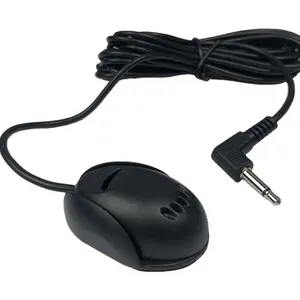 3.5mm wired paste type external microphone car audio mic for laptop dvd radio stereo