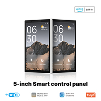 Panneau de commande central intelligent Tuya WiFi 5 pouces, écran tactile standard US avec commande vocale Alexa, appareils électroménagers ZigBee