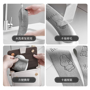 Couvre-siège de toilette Wenzhou 502-005-A, imperméable, réutilisable, pour toutes les saisons, tapis domestique à adhérence statique, facile à utiliser - Product Image 3