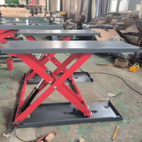 EVEJINGLI Élévateur à ciseaux mobile à hauteur moyenne 3 tonnes 4 tonnes, élévateur hydraulique portable pour voitures 110V 220V 380V pour garage et atelier domestique