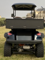 Voiturette de golf 2 places à performance stable avec benne de chargement pour la patrouille des installations de parcs communautaires