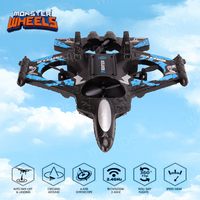 360 °   Drone quadricoptère RC à 6 canaux avec lumière, jouet, 2,4 G, avion acrobatique EPP, modèle de vol télécommandé pour enfants