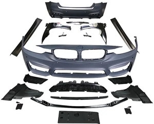 Pour <span class=keywords><strong>BMW</strong></span> Série <span class=keywords><strong>3</strong></span> F30 F35 <span class=keywords><strong>320i</strong></span> 328i 335i mise à niveau M3 kit carrosserie Grilles garde-boue jupe latérale pare-chocs arrière diffuseur f30 bodykit - Product Image 2