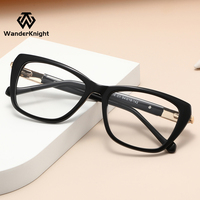 3218 Nouvelles montures optiques anti-lumière bleue pour femmes en TR90 de haute qualité, prix d'usine en gros, logo personnalisé, stock disponible