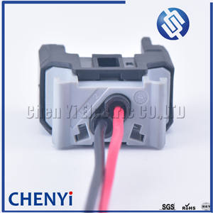 2 Pin mühürlü EFI dizel common rail motor H5H6 enjektör memesi konnektör fiş Buick için büyük duvar 13816706 tel ile - Product Image 6
