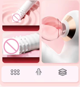 Dispositif de masturbation féminine, bâton de massage vibrant AV, langue télescopique rétractable, jouet érotique pour adultes, vibration silencieuse, jouet sexuel - Product Image 3