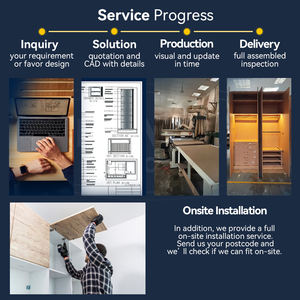 Armoire de <span class=keywords><strong>dressing</strong></span> minimaliste avec portes pliantes à persiennes en chêne massif, <span class=keywords><strong>kit</strong></span> de quincaillerie et boutons inclus - Product Image 4