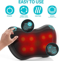 Oreiller de massage Shiatsu complet Phenitech CE pour le cou, la tête et le dos, avec fonction pétrissante, pour le corps