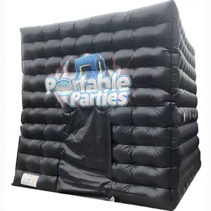 Inflatable Cube Building 15X15 Ft Pvc Inflatable Đảng Hộp Đêm Vip Câu Lạc Bộ Để Bán