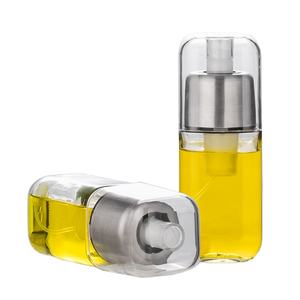 Nuova cucina quadrato in vetro trasparente aceto <span class=keywords><strong>olio</strong></span> d'oliva pompa spruzzatore bottiglia <span class=keywords><strong>olio</strong></span> da cucina Mister dispenser <span class=keywords><strong>per</strong></span> barbecue - Product Image 1
