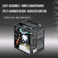 Boîtier NAS Mid-Tower 6 baies pour Mini ITX avec backplane SATA Hot-Swap, prise en charge de l'alimentation FLEX, construction en alliage d'aluminium et métal