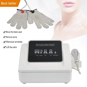 Beauty Salon Magic Hand Massage Facial Device Micro Current Electric Stimulation face Lift Gloves Guantes de microcorriente