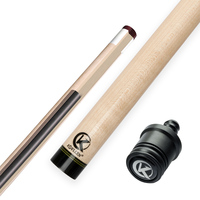 KONLLEN Arbre en bois d'érable massif Kit de queue de billard 3/8*8 Joint à goupille radiale Pointe de 12.9mm Arbre de tube en fibre de carbone
