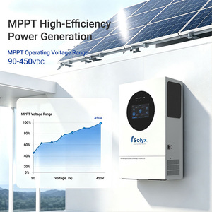 Onduleur Solaire Solyx Standard Américain 6,<span class=keywords><strong>2</strong></span> kW à <span class=keywords><strong>Phase</strong></span> Divisée 120V/240V avec Batterie 48V, WiFi, BMS, Onde Sinusoïdale Pure pour Systèmes Hors Réseau et Connectés - Product Image 4