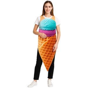 Disfraz de Helado para Mujer Adulta, Disfraz de Fiesta, Disfraz de Halloween, Poliéster, Tema de Comida - Product Image 1