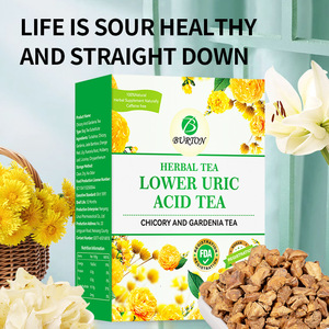 Bolsa de té de desintoxicación de Gardenia de achicoria mezclada orgánica, Té adelgazante de hierbas de ácido úrico para la salud de la próstata de los hombres, caja cruda, embalaje de bolsita - Product Image 5