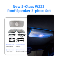 Haut-parleur de toit de voiture avec éclairage ambiant 64 couleurs, haut-parleur LED 3 pièces 64 couleurs pour Mercedes-Benz Classe S W223