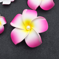 Élégant Clip à Cheveux en Forme de Plumeria avec Design de Fleur en Perle pour Accessoire de Cheveux de Fête pour Femmes - Tendance Fait Main