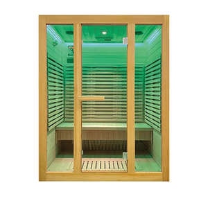 Hiện Đại Điện Ánh Sáng Màu Đỏ Thấp EMF Trong Nhà Tắm Hơi Cho 2 Người Thân Thiện Với Môi Cắm Powered Choruses FL-C Vân sam Gỗ - Product Image 6