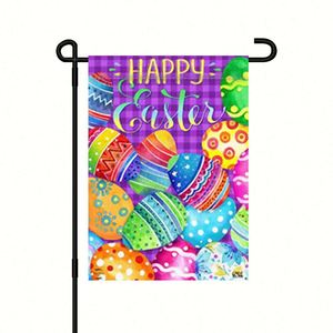 Drapeau de jardin extérieur personnalisé 12x18 double face pour la promotion de votre entreprise, avec impression par sublimation de votre propre logo ou texte - Product Image 3